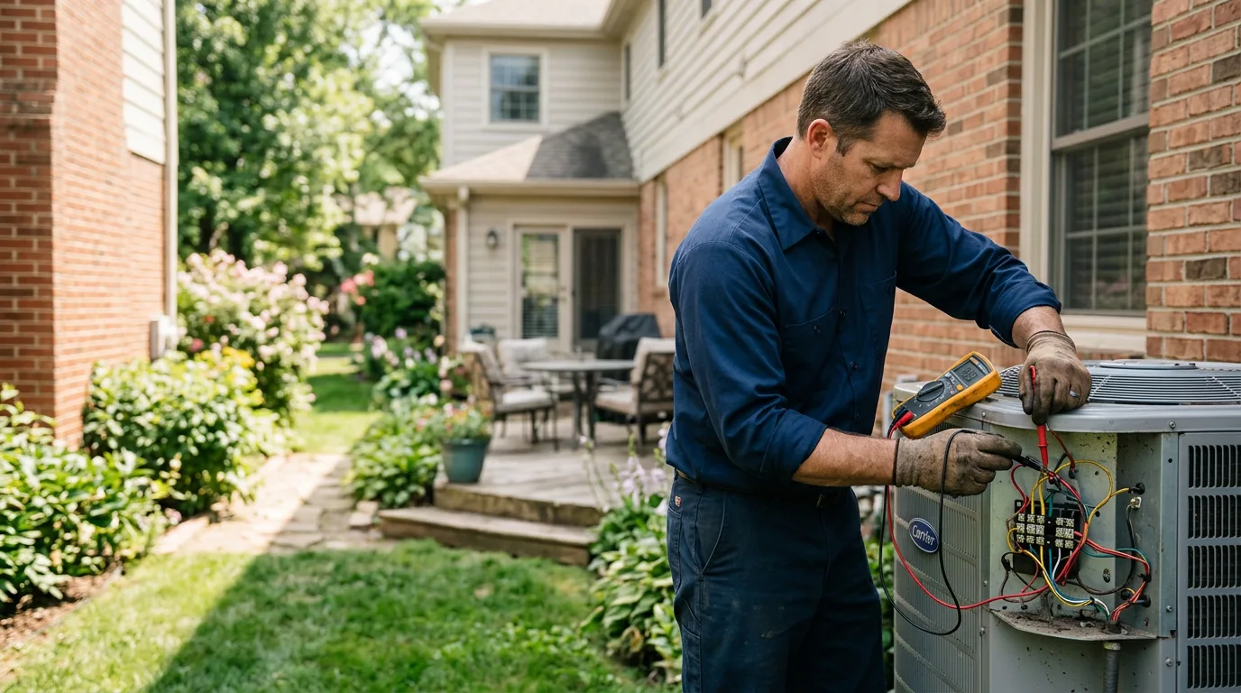 HVAC technician working near Delaware, OH